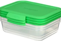 Clearance Nest It Meal Prep Opbevaringsboks 3 stk. 1 L, Leaf Green Opbevaring Til Køkkenet|Madopbevaring
