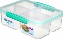 Sistema Opbevaring Til Køkkenet|Madkasser Og -Poser > To Go Madkasse 1,7 L, Minty Teal