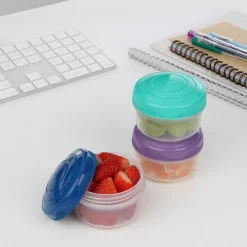 Clearance To Go Mini Bites 3 stk. 130 ml, Minty Teal Opbevaring Til Køkkenet|Madkasser Og -Poser