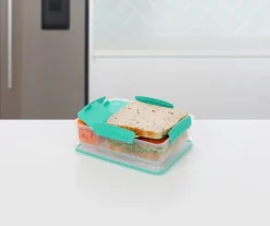 Best To Go Snack Attack Duo Madkasse 975 ml, Minty Teal Opbevaring Til Køkkenet|Madkasser Og -Poser