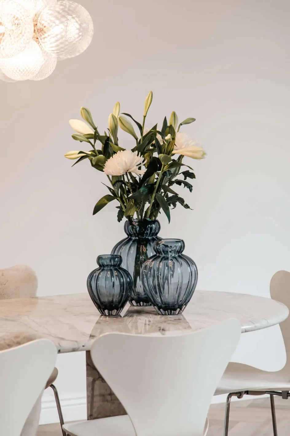 Clearance Specktrum Audrey Vase H, Petrol Blue