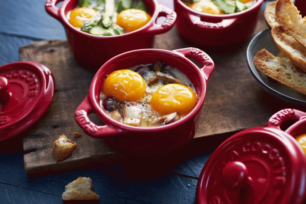 Online Ceramique Mini Cocotte 10 cm/0,25 L, Kirsebærrød Gryder Og Kasseroller