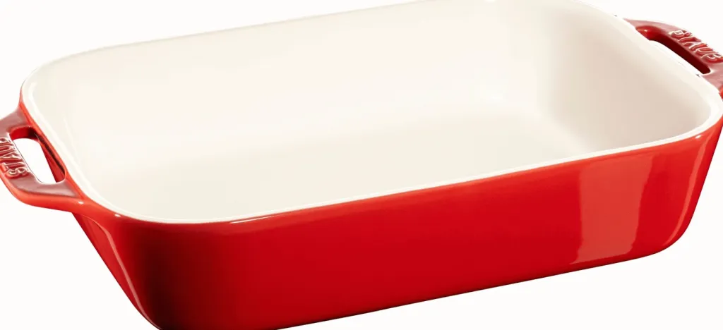 Staub Spisestue|Fade > Ceramique Ovnfast Fad 24x34 cm, Kirsebærrød