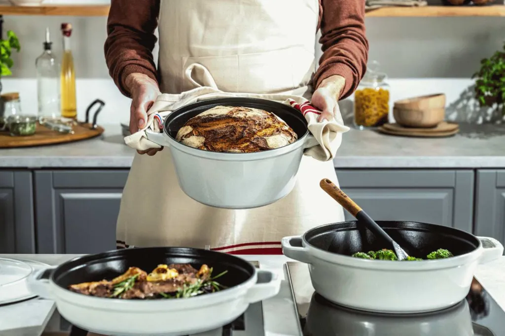 Staub Gryder Og Kasseroller > Grydesæt 3 Dele 24 cm, White Truffle