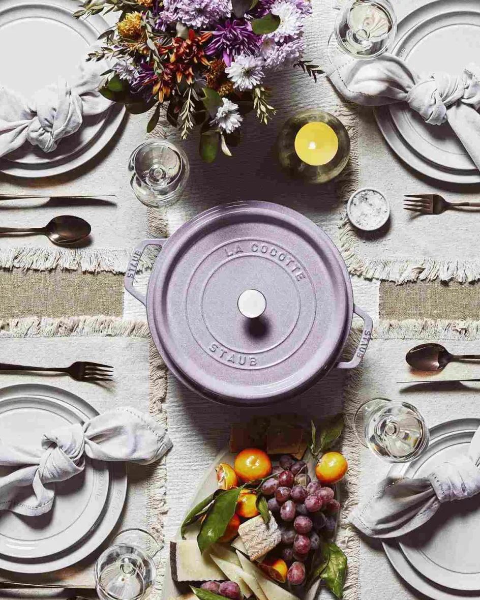 Staub La Cocotte Cocotte 26 cm/5,25 L, Kirsebærblomst