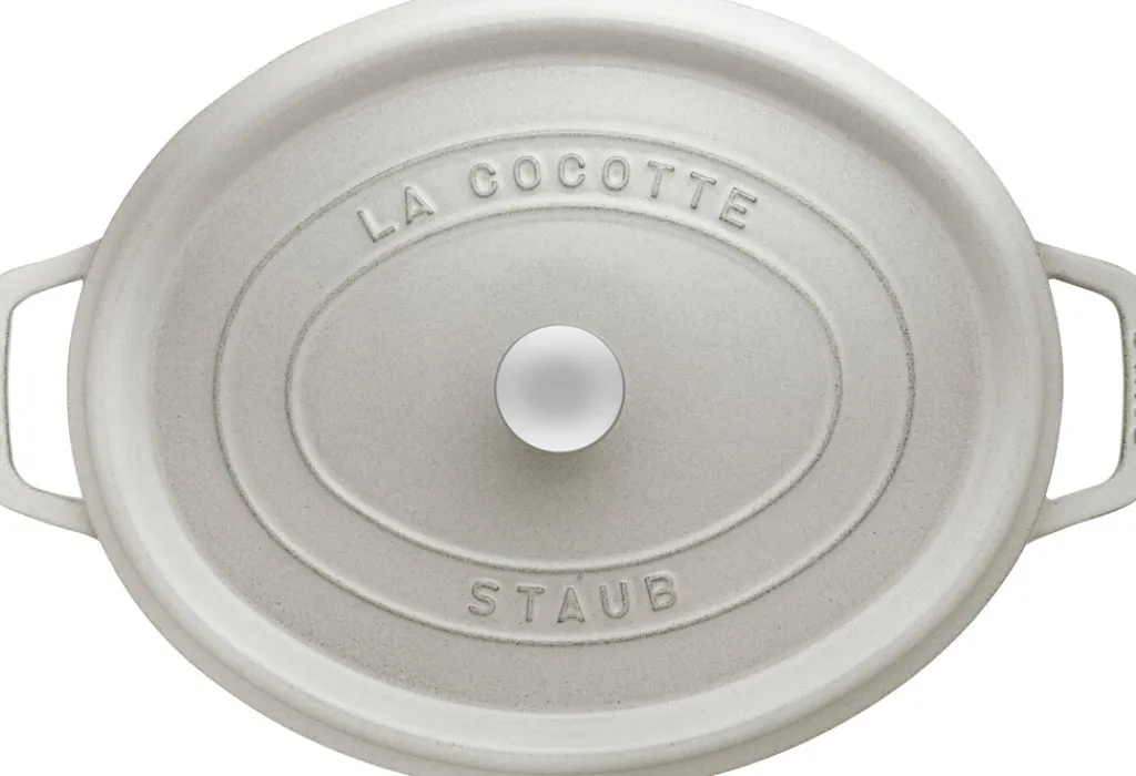 Sale La Cocotte Støbejernsgryde 37 cm/8 L, Hvid Trøffel Gryder Og Kasseroller