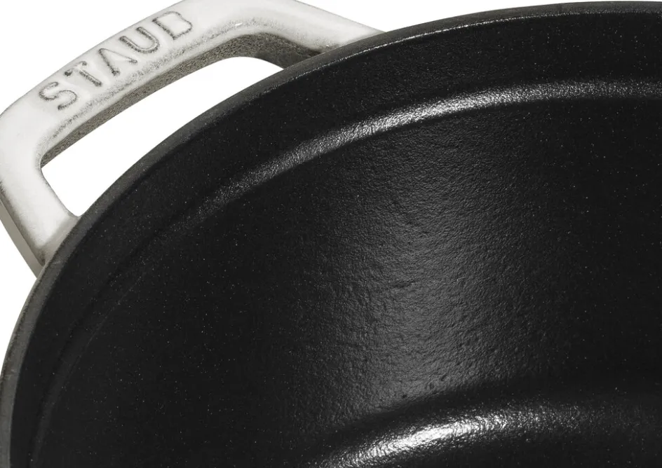Discount Staub La Cocotte Støbejernsgryde 20 cm/2,2 L, Hvid Trøffel