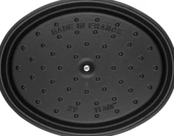 Clearance Oval Støbejerngryde 37 cm/8 L, Sort Gryder Og Kasseroller