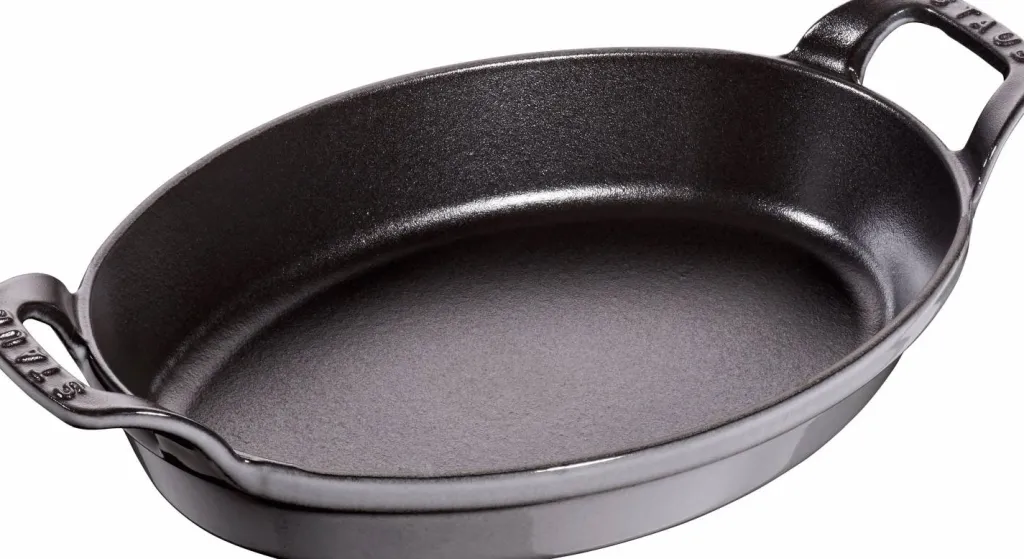 Staub Spisestue|Fade > Ovnfast Fad 24 cm, Grafitgrå