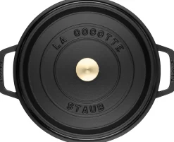 Staub Gryder Og Kasseroller > Støbejerngryde Ø34 cm/12,6 L, Sort