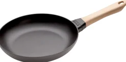 Hot Staub Støbejernspande m. Træhåndtag