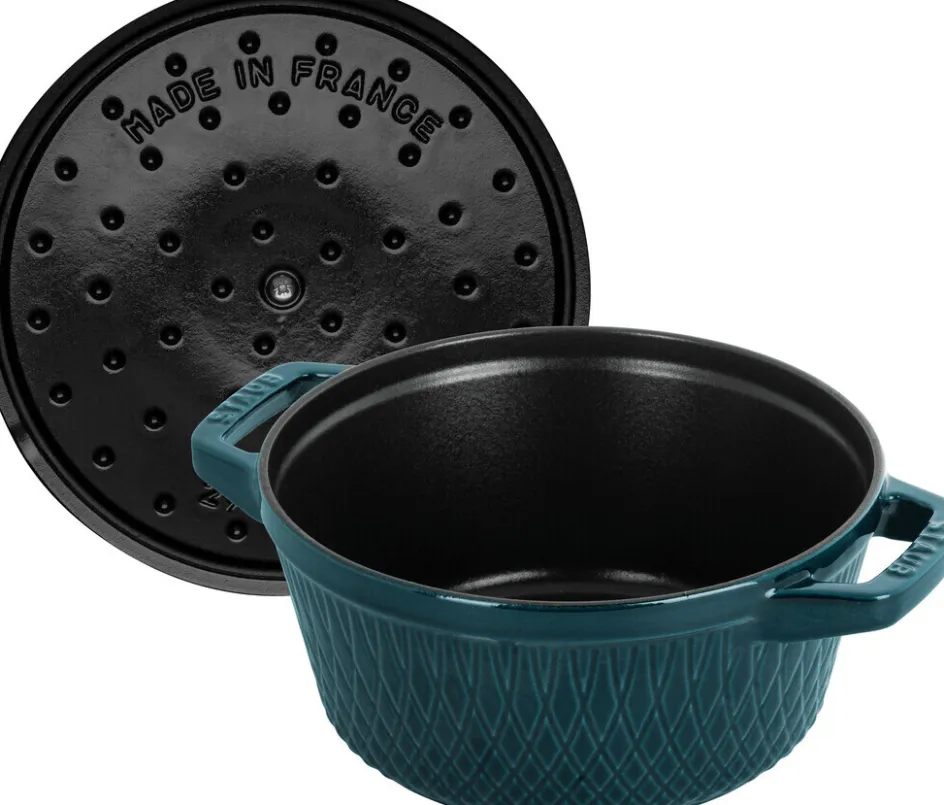 Discount Staub Twister Cocotte 24 cm/4 L, La-Mer