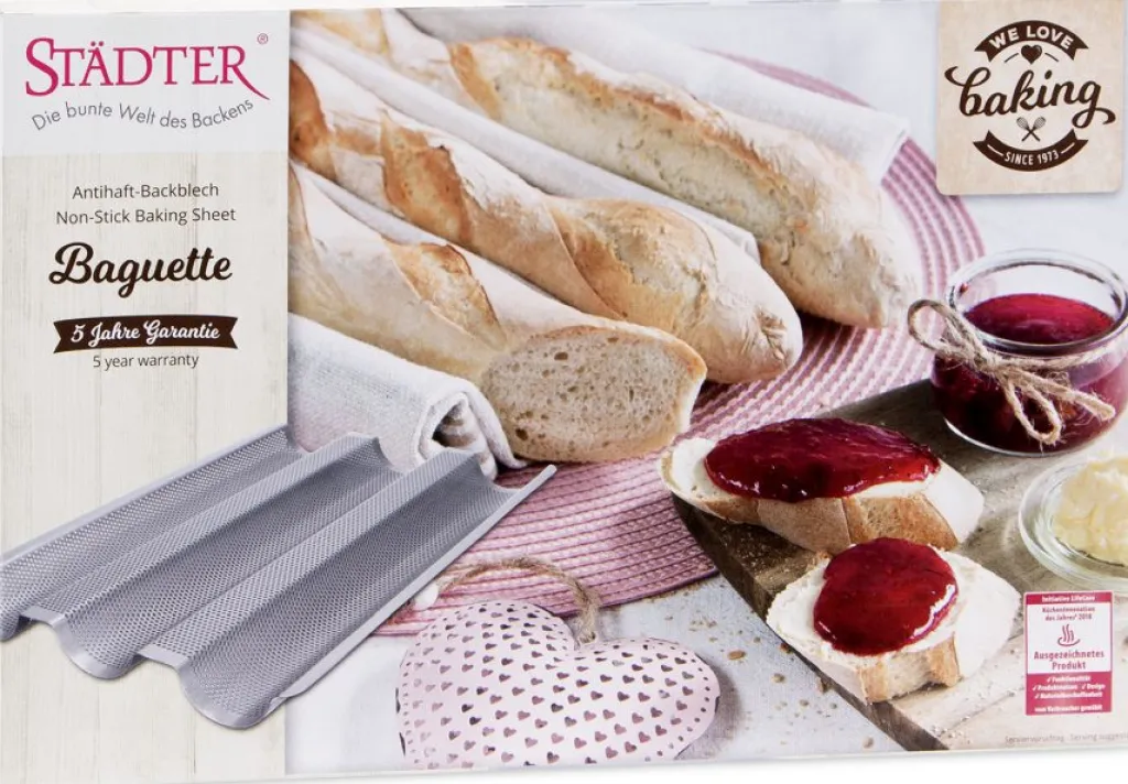 Discount Baguetteform 37 cm, Stål Bageforme