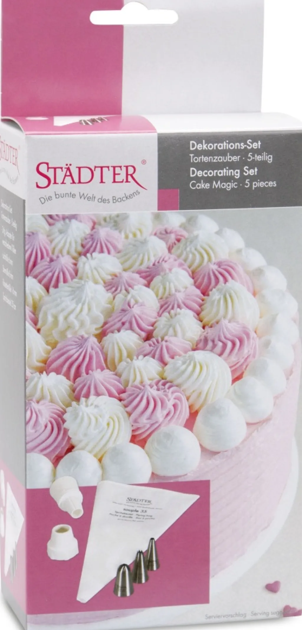 Sprøjtesæt 5 Dele, Hvid Bageredskaber|Bageredskaber