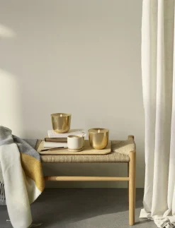 Discount Stelton Solis Olielampe H10 cm, Messing