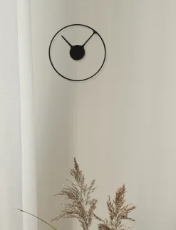 Outlet Time Vægur Stor 30 cm, Sort Ure Og Vejrstationer