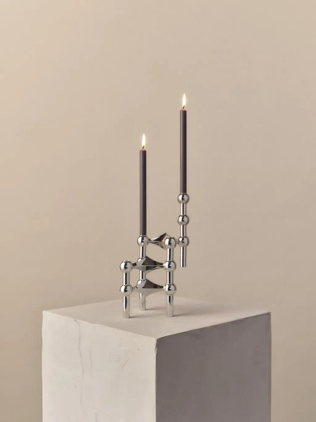 Stoff Nagel Stearinlys|Led Stearinlys > Kertelys 12 stk. 18 cm, Hazelnut