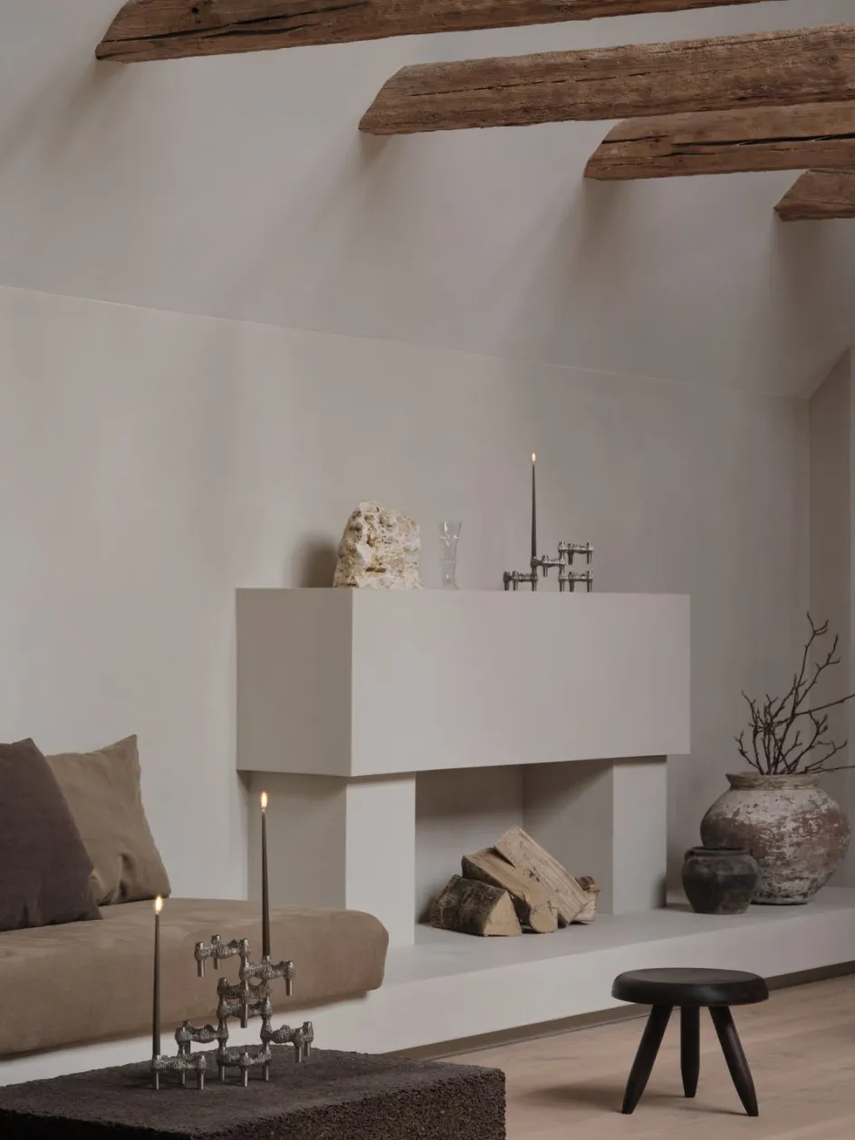 Discount Stoff Nagel Quist Lysestage 3 stk, Børstet Krom