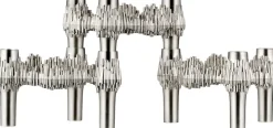 Discount Stoff Nagel Quist Lysestage 3 stk, Børstet Krom