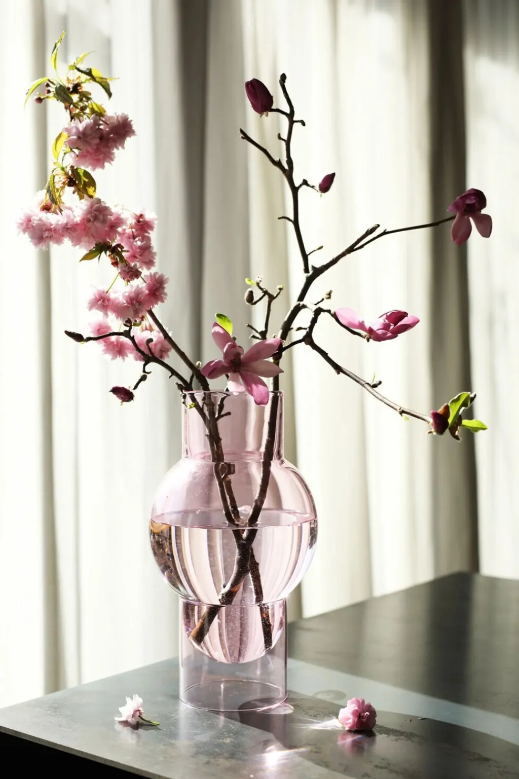 Clearance Bubble Tube Vase H27 cm, Stue|Vaser