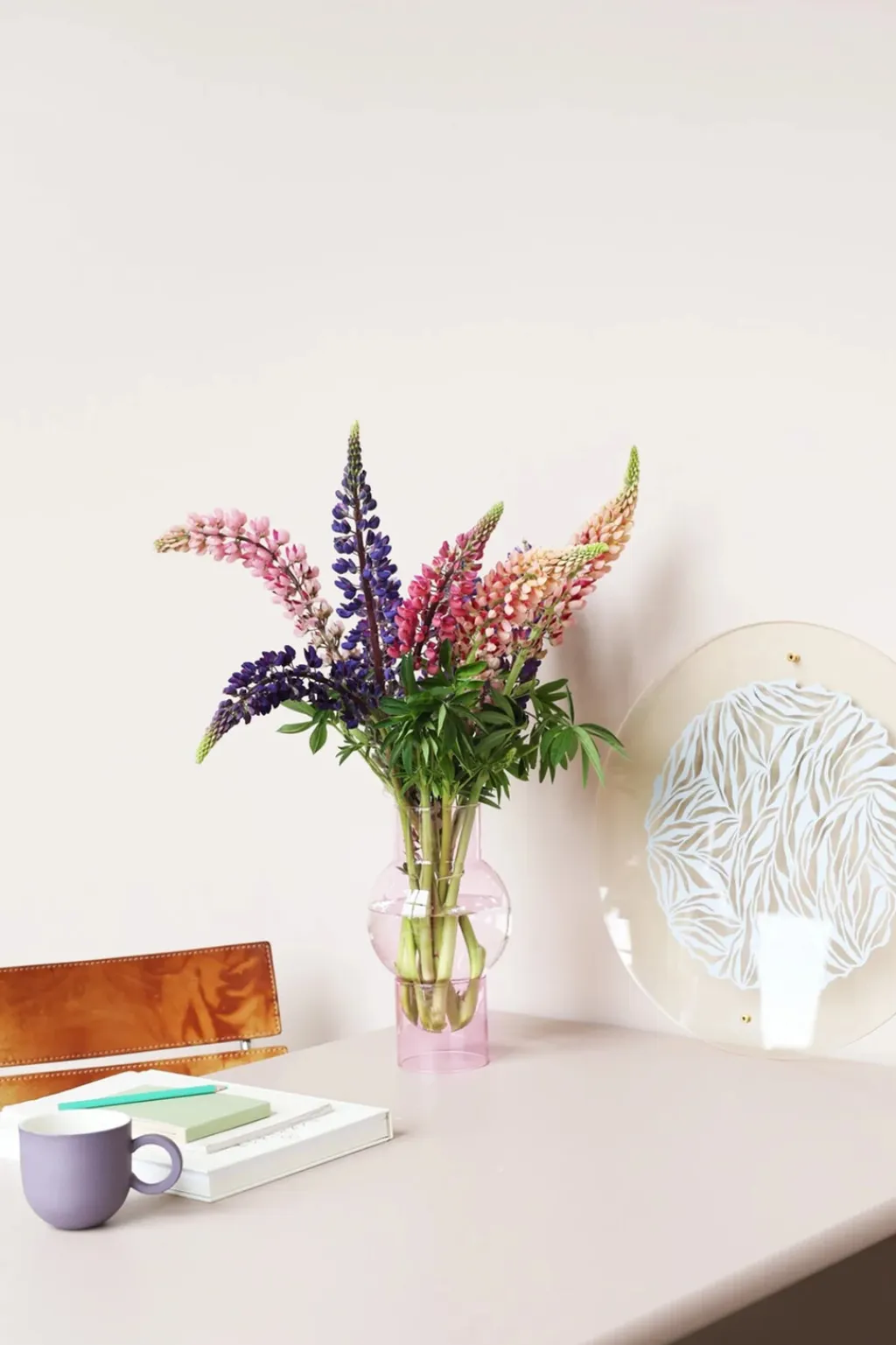 Clearance Bubble Tube Vase H27 cm, Stue|Vaser