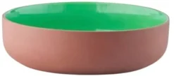 Hot Studio About Clayware Severingsskål. Ø22,5 cm, Terracotta/Grøn