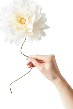 Best Studio About Papirblomst Grand Dahlia 46 cm, Sand