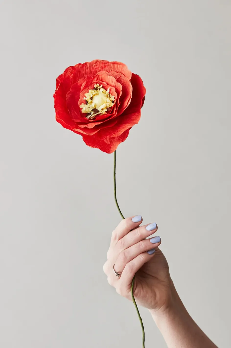 Discount Studio About Papirblomst Ice Poppy 44 cm, Klar Rød