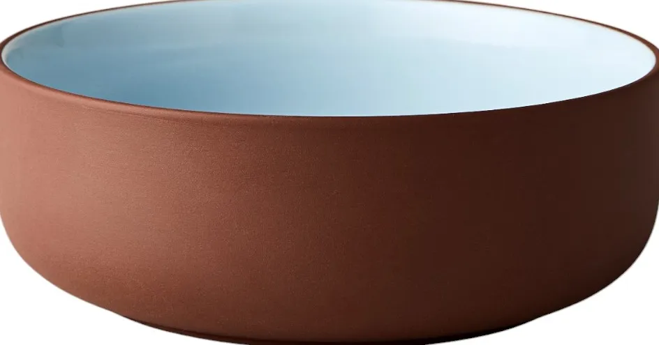 Outlet Studio About Skål 2 stk. Ø17 cm, Terracotta/Blå