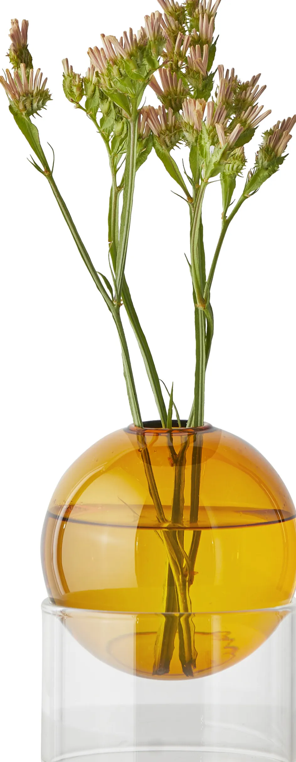 Sale Studio About Standing Flower Bubble Vase H10 cm, Amber