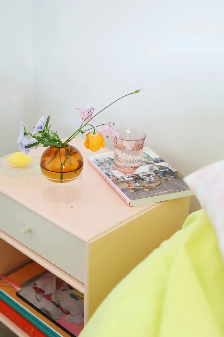 Sale Studio About Standing Flower Bubble Vase H10 cm, Amber