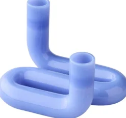 Sale Studio About Wave Lysestage H10 cm, Milky Blue