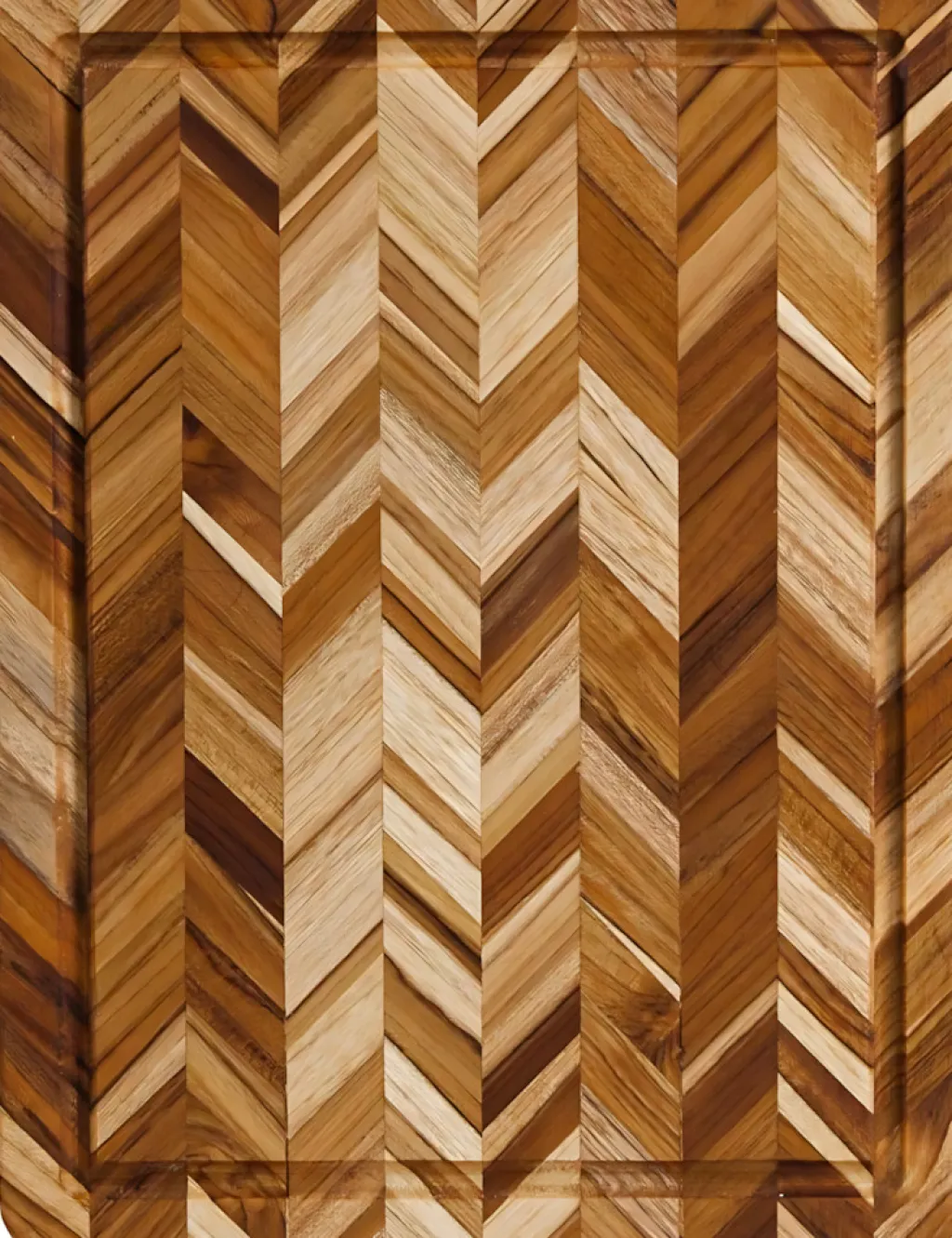 Clearance Herringbone Skærebræt , Teak Skærebrætter Og Serveringsbrætter