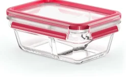 Tefal Opbevaring Til Køkkenet|Madopbevaring > Masterseal Husholdningsbox m. Skillevæg 80 cl, Rød