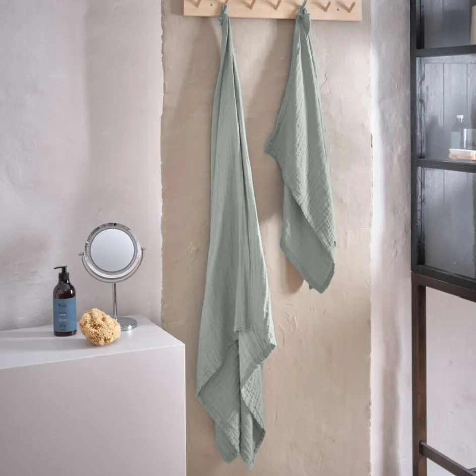 The Organic Company FINE Håndklædegavesæt, Dusty Mint