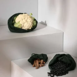 New The Organic Company Genanvendelig Madpose , Dark Green
