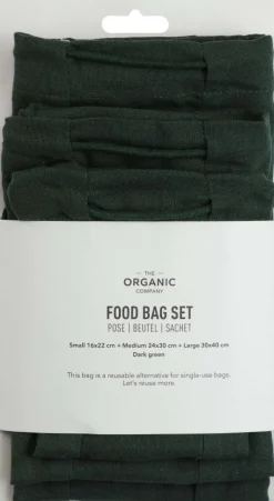 New The Organic Company Genanvendelig Madpose , Dark Green