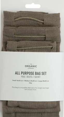 The Organic Company Tasker Og Muleposer|Tasker Og Muleposer > Genanvendelig Stofpose 3 stk,