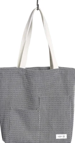 Clearance The Organic Company Piqué Tote Bag 30x35 cm, Evening Grey
