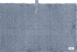 Clearance The Organic Company Vaffel Bademåtte 55x80 cm, Grey Blue