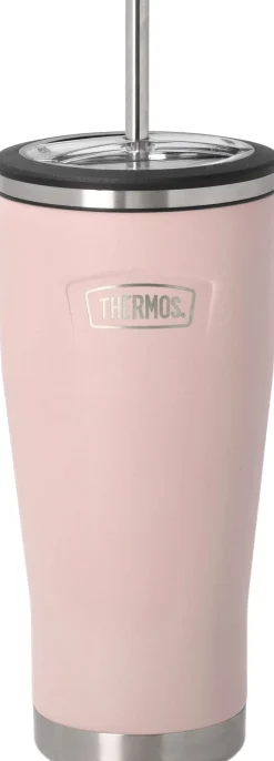 Online Thermos Termokrus m. Sugerør 0,7 L, Lyserød