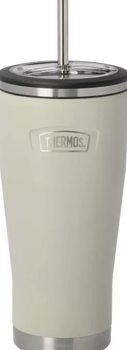New Thermos Termokrus m. Sugerør 0,7 L, Sand