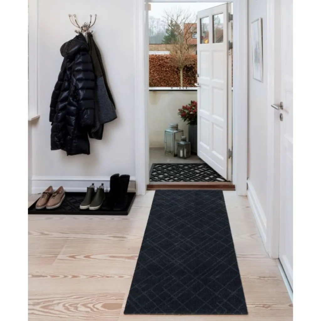 Lines Skobakke , Sort Entre|Tæpper Og Måtter