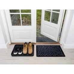 Clearance Tica Copenhagen Shoewear Dørmåtte 40x60 cm, Sort/Grå