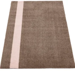 Tica Copenhagen Stripes Vertikal Gulvmåtte 60x90 cm, Sand/Rose
