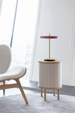 Umage Asteria Trådløs Bordlampe LED H41,5 cm, Nuance Rose/Messing