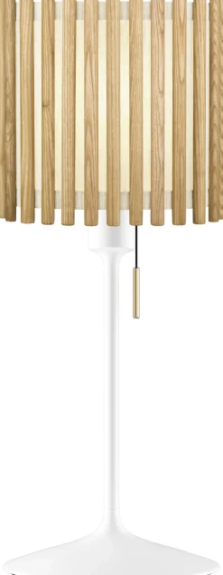 Hot Umage Komorebi Square Bordlampe H68 cm, Hvid/Eg