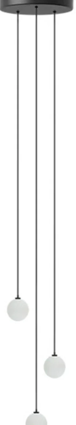Umage Rosette Baldakin m. 3 Ledninger G4, Sort