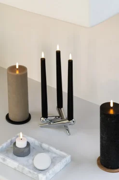 Discount Bloklys LED Ø7,8xH15 cm, Stearinlys|Led Stearinlys