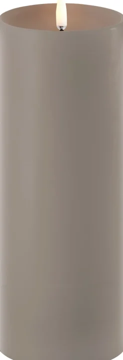 Best Bloklys m. Kant LED Ø7,8xH20 cm, Stearinlys|Led Stearinlys